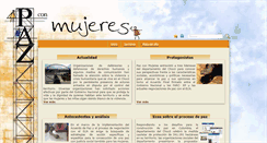 Desktop Screenshot of pazconmujeres.org