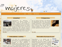 Tablet Screenshot of pazconmujeres.org